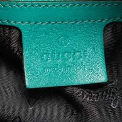 Pre Owned Gucci Green Leather Jackie Hobo