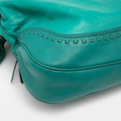 Pre Owned Gucci Green Leather Jackie Hobo
