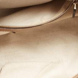 Pre Owned Gucci Brown Leather Techno Horsebit Flap Hobo