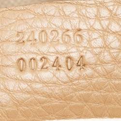 Pre Owned Gucci Brown Leather Techno Horsebit Flap Hobo