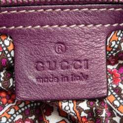 م ملوكة مسبقًا Gucci Black/Red Suede and Patent Leather Medium Babouska Indy Hobo