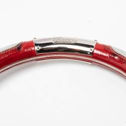 مملوكة مسبقًا Gucci Black/Red Suede and Patent Leather Medium Babouska Indy Hobo