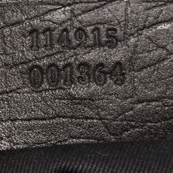 Gucci Black GG Canvas Small Horsebit Chain Shoulder Bag