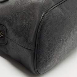 Gucci Black Leather Dome Satchel