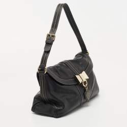 Pre Owned Gucci Black Leather Small Duchessa Shoulder Bag