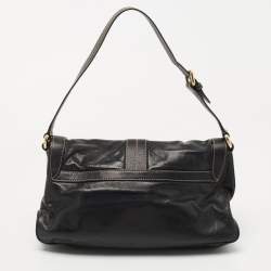 Pre Owned Gucci Black Leather Small Duchessa Shoulder Bag