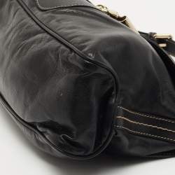 Pre Owned Gucci Black Leather Small Duchessa Shoulder Bag