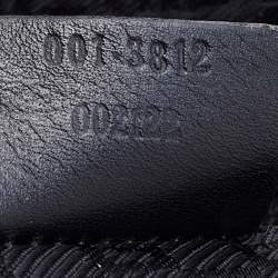 Pre Owned Gucci Black Leather Rope Handle Hobo