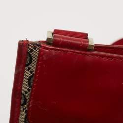 Gucci Beige/Red GG Canvas and Leather Messenger Bag