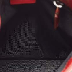 Gucci Beige/Red GG Canvas and Leather Messenger Bag