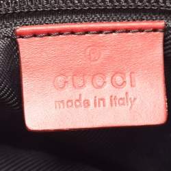 Gucci Beige/Red GG Canvas and Leather Messenger Bag