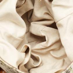 Pre Owned Gucci Multicolor Floral Print Canvas and Leather Medium New Jackie Hobo