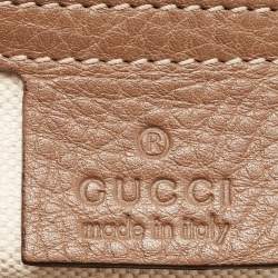 Pre Owned Gucci Multicolor Floral Print Canvas and Leather Medium New Jackie Hobo