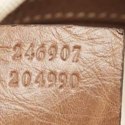 Pre Owned Gucci Multicolor Floral Print Canvas and Leather Medium New Jackie Hobo