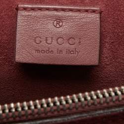 Pre Owned Gucci Beige/Maroon GG Supreme Blooms Print Canvas and Suede Medium Dionysus Shoulder Bag