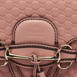 Gucci Pink Microguccissima Leather Medium Emily Shoulder Bag