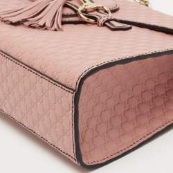Gucci Pink Microguccissima Leather Medium Emily Shoulder Bag