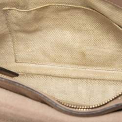 Pre Owned Gucci Beige Patent Leather Soho Flap Shoulder Bag