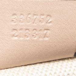Pre Owned Gucci Beige Patent Leather Soho Flap Shoulder Bag