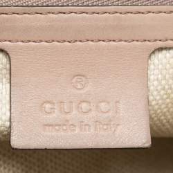 Pre Owned Gucci Beige Patent Leather Soho Flap Shoulder Bag