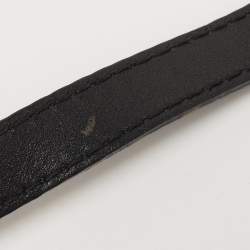 Pre Owned Gucci Beige/Black GG Canvas and Leather Medium Sukey Hobo