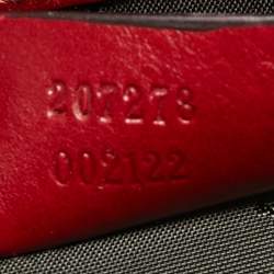 Pre Owned Gucci Red Leather Studded Babouska Hysteria Clutch