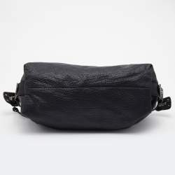 Pre Owned Gucci Black Leather Braided Handle Satchel