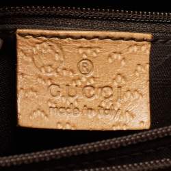 Pre Owned Gucci Tan Leather Medium Diana Tote