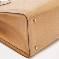 Pre Owned Gucci Tan Leather Medium Diana Tote
