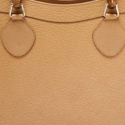 Pre Owned Gucci Tan Leather Medium Diana Tote