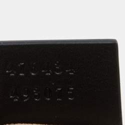 Pre Owned Gucci Black Matelassé Leather GG Marmont Belt Bag