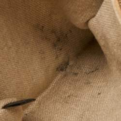 Pre Owned Gucci Multicolor Floral Print Canvas and Leather Peggy Bamboo Handle Hobo