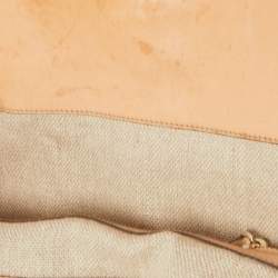 Pre Owned Gucci Multicolor Floral Print Canvas and Leather Peggy Bamboo Handle Hobo