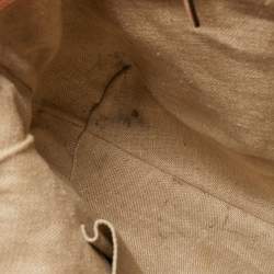 Pre Owned Gucci Multicolor Floral Print Canvas and Leather Peggy Bamboo Handle Hobo