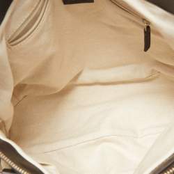 Pre Owned Gucci Beige/Ebony GG Canvas Medium Sukey Tote