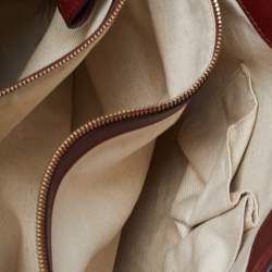 Pre Owned Gucci Red Guccissima Leather Sukey Tote