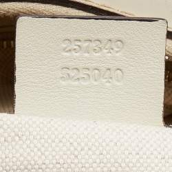 Pre Owned Gucci Off White Guccisima Leather Mayfair Tote