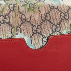 Pre Owned Gucci Multicolor GG Supreme Blooms Canvas and Leather Small Padlock Shoulder Bag