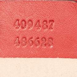 Pre Owned Gucci Multicolor GG Supreme Blooms Canvas and Leather Small Padlock Shoulder Bag