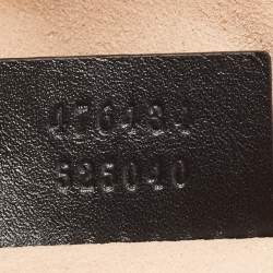 Gucci Black Matelassé Leather GG Marmont Belt Bag