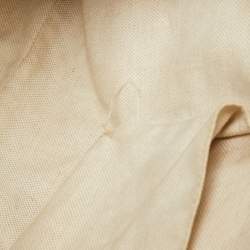 Pre Owned Gucci Pink/Beige Diamante Canvas and Leather Sukey Tote