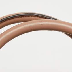 Pre Owned Gucci Pink/Beige Diamante Canvas and Leather Sukey Tote