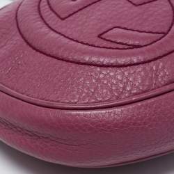 Gucci Pink Leather Mini Soho Disco Chain Crossbody Bag