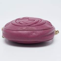 Gucci Pink Leather Mini Soho Disco Chain Crossbody Bag