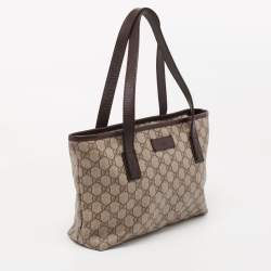 Gucci Beige/Ebony GG Supreme Canvas Small Joy Tote