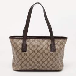 Gucci Beige/Ebony GG Supreme Canvas Small Joy Tote