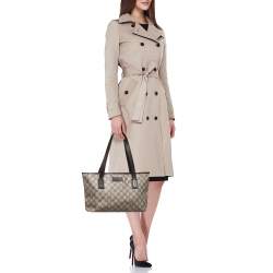 Gucci Beige/Ebony GG Supreme Canvas Small Joy Tote