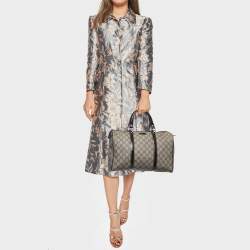 Gucci Beige/Ebony GG Supreme Canvas Medium Joy Boston Bag