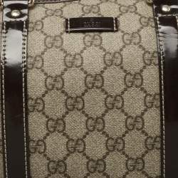 Gucci Beige/Ebony GG Supreme Canvas Medium Joy Boston Bag