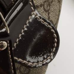 Gucci Beige/Ebony GG Supreme Canvas Medium Joy Boston Bag